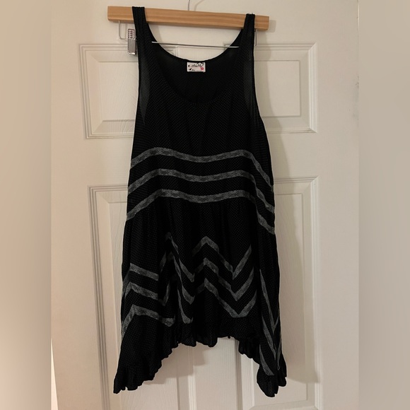 Intimately Free People Voile Trapeze Slip Dress Size XS in Black - Picture 4 of 4
